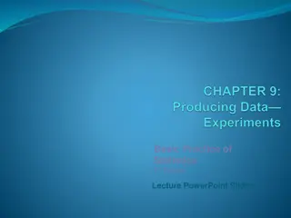 Experimental Design: Observations, Variables, and Treatments