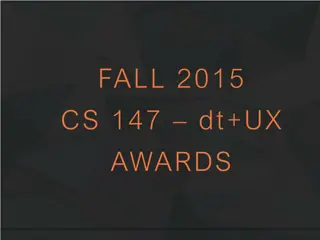 Winners of Fall 2015 CS 147 DT+UX Awards-Revealed!