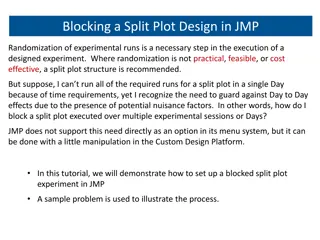 Implementing Blocked Split-Plot Experiment in JMP: A Tutorial