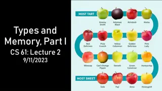 Types and Memory Management in Operating Systems