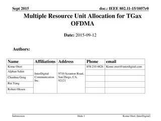 Beneficial Resource Unit Allocation in IEEE 802.11-15/1057r0 Document