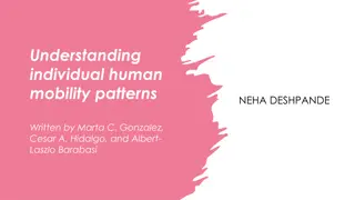 Understanding Individual Human Mobility Patterns and Network Modeling