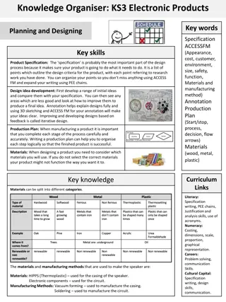 Key Skills in Electronic Product Design and Manufacturing