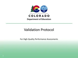 High-Quality Performance Assessments Protocol