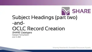 Effective Use of Thesauri for Cataloging and Subject Access in Libraries