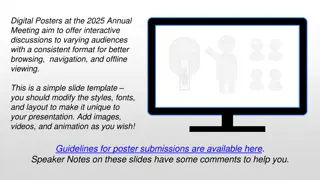Interactive Digital Posters for Engaging Discussions at 2025 Meeting