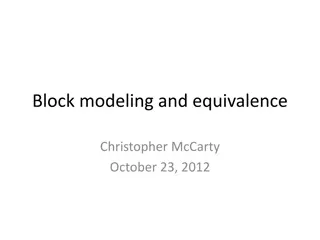 Block Modeling and Equivalence in Social Structures