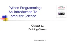 Defining Classes in Python Programming
