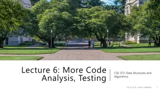 Code Analysis and Modeling Techniques in Data Structures and Algorithms