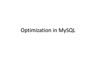 Optimizing MySQL Database and Query Performance