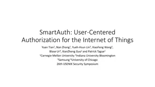 SmartAuth User-Centered Authorization IoT Study