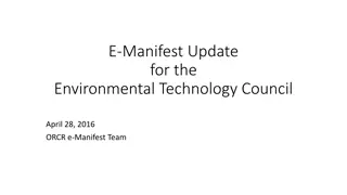 Environmental Technology Council - Fee Rule NPR Update
