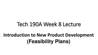 Innovative Product Development: Feasibility Plans, Product Form, and Customer Insights