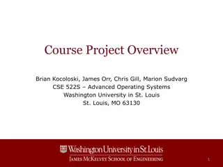 Advanced Operating Systems Project Guidelines