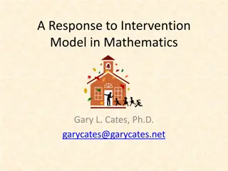 Response to Intervention Model in Math - Overview and Implementation Tips