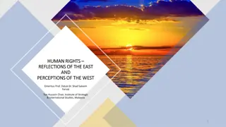 Perspectives on Human Rights: Reflections of the East and Perceptions of the West