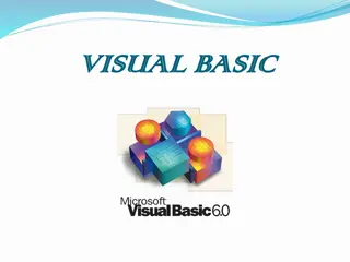 Introduction to Visual Basic Programming: Features, Applications, and IDE