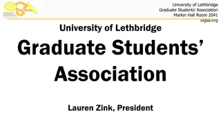 University of Lethbridge Graduate Students Association Services and Events