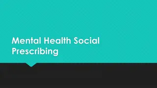 Supporting Mental Health through Social Prescribing