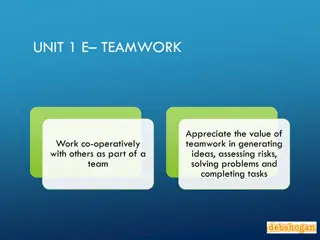 Appreciating Teamwork in Problem-Solving