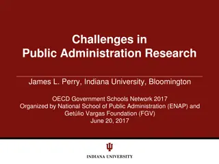 Challenges in Public Administration Research
