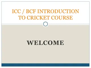 Introduction to Cricket Coaching: Course Overview & Key Elements