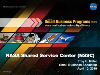 NASA NSSC Small Business Data and Acquisition Forecasts