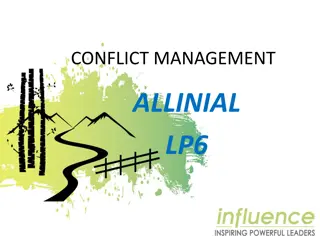 Conflict Management Tools and Techniques