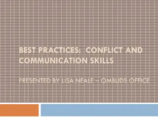 Effective Conflict and Communication Strategies for Workplace Success
