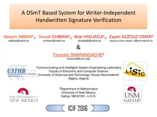 Writer-Independent Handwritten Signature Verification System