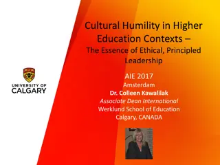Cross-Cultural Competencies in Higher Education Settings