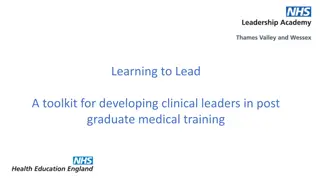 Developing Clinical Leaders: Learning to Lead Toolkit for Medical Trainees