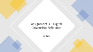 Digital Citizenship Reflection: Screen Time, Privacy, Digital Footprint & Communication