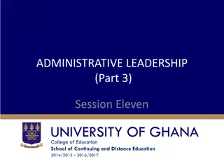 Leadership Functions and Perspectives in Education