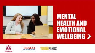 Exploring Mental Health and Emotional Wellbeing Through Games and Concepts