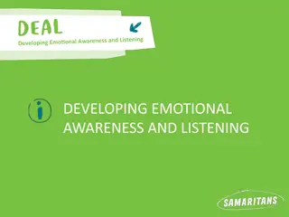 Developing Emotional Awareness and Listening Activities