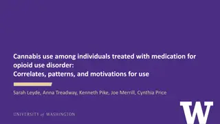 Cannabis Use Among Individuals Treated for Opioid Use Disorder: Correlates, Patterns, Motivations