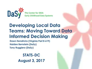 Developing Local Data Teams for Informed Decision Making