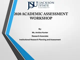 Assessment Reporting and Planning at Jackson State University