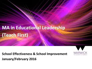Enhancing School Effectiveness Through Educational Leadership