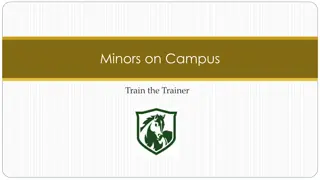 Campus Train the Trainer for Minors: Roles, Responsibilities, and Procedures