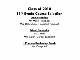 11th Grade Course Selection and Requirements Guide