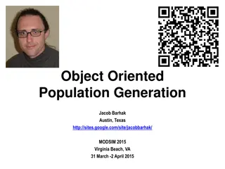 Object-Oriented Population Generation and Clinical Trials Insights