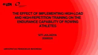 Effect of High-Load and High-Repetition Training on Rowing Athletes' Endurance