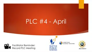 Effective PLC Meeting Agenda for April Facilitator Reminder