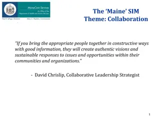 Maine State Innovation Model (SIM) Collaboration