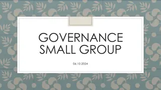 Effective Governance Small Group Meeting Agenda and Decision-Making Structure