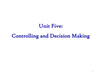 Controlling and Decision Making Process