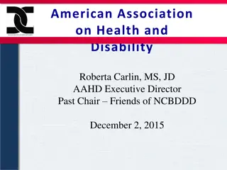 Improving Health of People with Disabilities - AAHD Mission