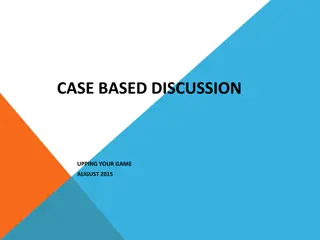 Clinical Competence Assessment Through Case-Based Discussions
